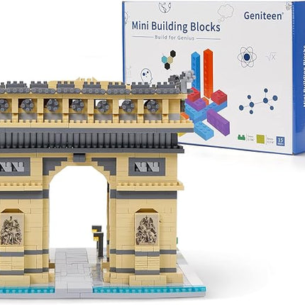 Building Blocks Set Arc De Triomphe Model Micro Building Blocks 2020 PCS Famous Architecture Building Kit, Gifts for Kids and Adult