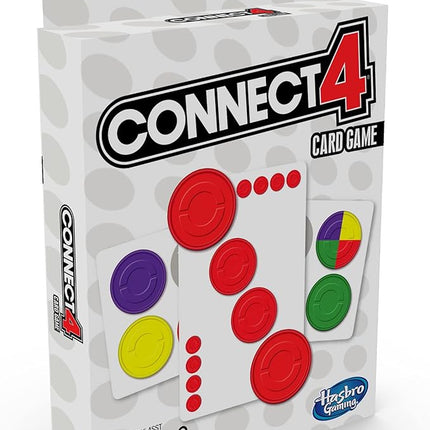 Hasbro Gaming Connect 4 Card Game for Kids, 2-4 Players 4-in-A-Row Game, Fun Summer Activities, Vacation Travel Essentials, Ages 8+