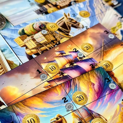 Trade and Triumph Board Game – Strategy Game of Medieval Trade and Resource Management | for Adults and Family | Ages 13+, 2-4 Players, 60-90 Minutes