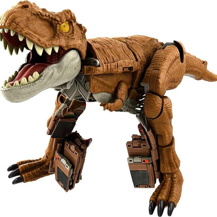 Mattel Jurassic World Fierce Changers 2-in-1 Dinosaur Figure, Chase 'n Roar Toy Transforms from T Rex Dinosaur to Truck in 28 Steps