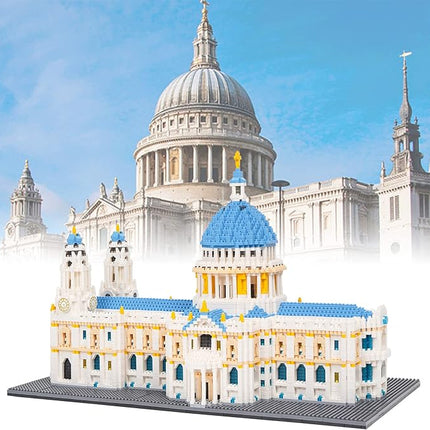 Building Blocks Set, St Paul's Cathedral Model Building Kit 7053 PCS Architecture Collection Micro Mini Blocks