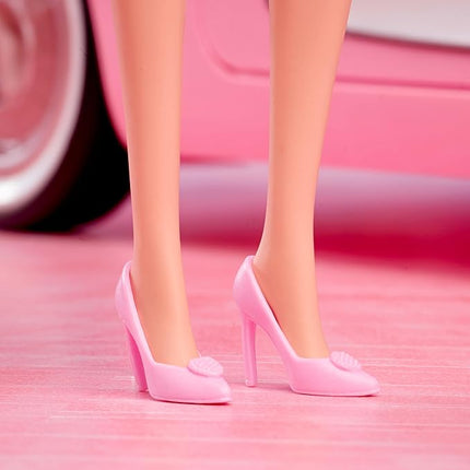 Barbie The Movie Doll, Margot Robbie as, Collectible Wearing Pink Blouse & Skirt Tutu Outfit, with Styled Hair & Matching Jewelry