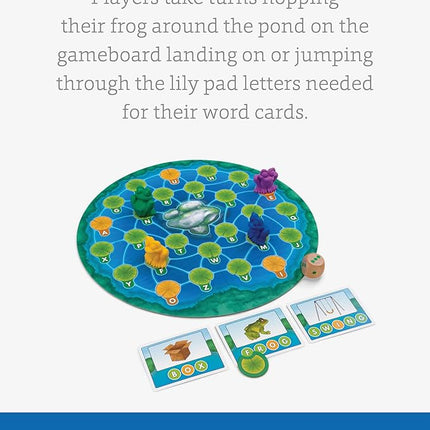 SimplyFun Lily Pond - Educational Game to Practice Early Reading and Spelling - an Engaging and Fun Toddler Game - 2 to 4 Players, Ages 4 & Up