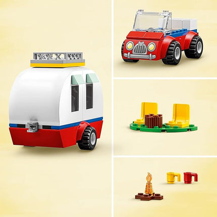 LEGO Disney Mickey Mouse and Minnie Mouse's Camping Trip 10777 Building Toy with Camper Van, Car & Pluto Figure, for Kids 4 Plus Years Old