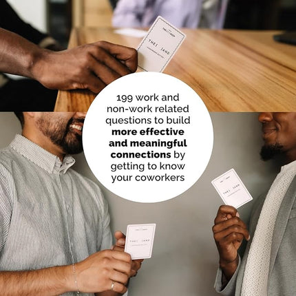 (THE AND) Coworkers Edition - 199 Icebreaker Conversation Cards for Workplace - Team Building Game for Work - Fun Office Activity to Break The Ice and Get to Know Your Teammates by The Skin Deep