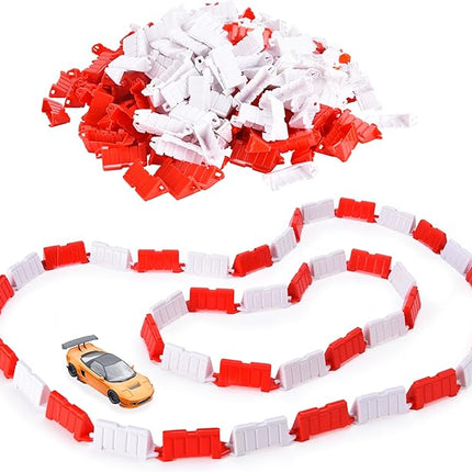 Top Race RC Car Field Fence Set – 240-Piece Drift Racing Track Accessories Kit with Barriers & Road Blocks – Compatible with RC Drift Cars, Mini 4WD, & Toy Car Tracks – for Kids & Adults