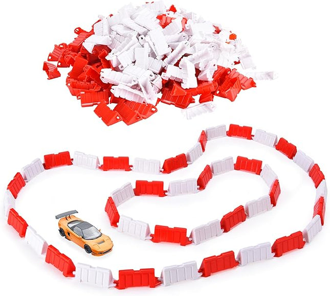 Top Race RC Car Field Fence Set – 240-Piece Drift Racing Track Accessories Kit with Barriers & Road Blocks – Compatible with RC Drift Cars, Mini 4WD, & Toy Car Tracks – for Kids & Adults