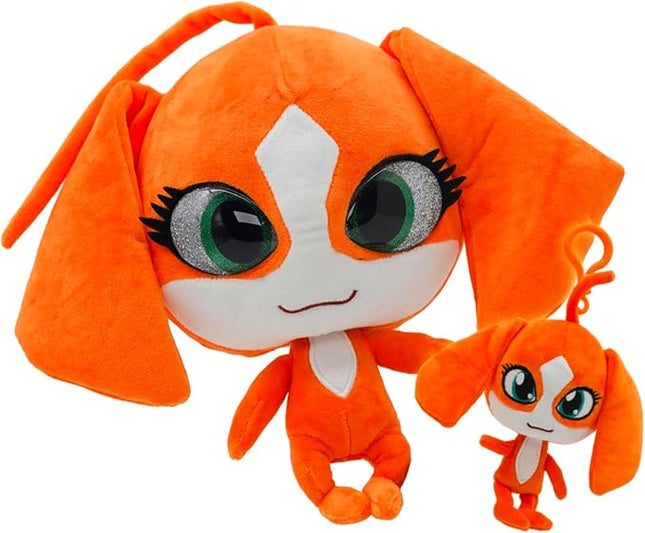 Miraculous Ladybug - Kwami Plush Kit, Mon Ami, 9-Inch Plush with Resin Eyes and Lifesize 5-Inch Stuffed Toy with Matching Backpack Keychain, Toys for Kids - Barkk