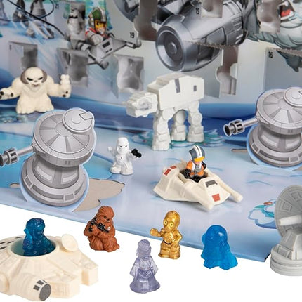 STAR WARS Advent Calendar, 24 Pieces Including Micro Figures & Vehicles, Countdown Calendar, Surprise Toys for Boys & Girls Ages 4+ (Amazon Exclusive)