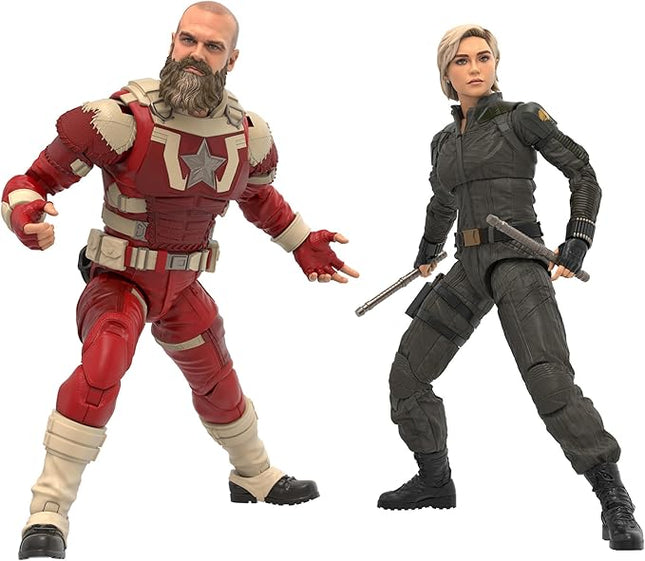 Marvel Legends Series Yelena Belova and Red Guardian 2-Pack, Thunderbolts* Movie Collectible 6-Inch Action Figures