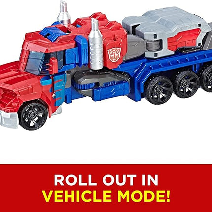 Transformers Toys Heroic Optimus Prime Action Figure - Timeless Large-Scale Figure, Changes into Toy Truck - Toys for Kids 6 and Up, 11-inch (Amazon Exclusive)