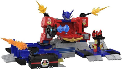 Transformers Age of The Primes Titan Class The Thirteen Star Optimus Prime, 15-inch Converting Action Figure, Robot Toys for Ages 15+