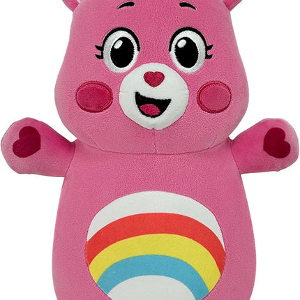 Squishmallows Original "Care Bears" 10in Cheer Bear HugMees – Ultrasoft Official Jazwares Plush (Medium-Sized)