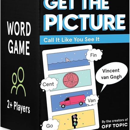 OFF TOPIC Get The Picture Card Game - A Fun Word Puzzle Game 2 Players+ Party Game