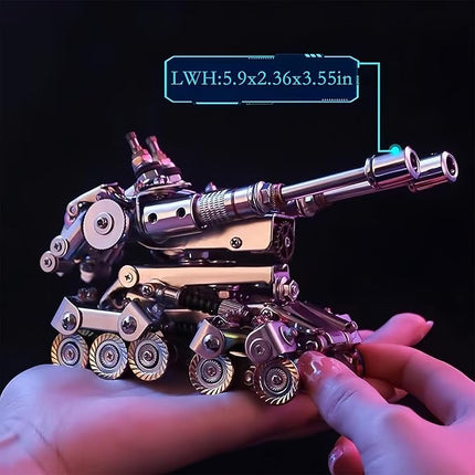 3D Metal Puzzle for Adults,Tank Puzzle Building Set，3D Metal Model Kit, Brain Teaser Puzzles DIY Assembling for Stress Relief - High end Men's Gift