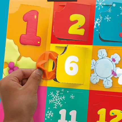 Play-Doh Holiday Advent Calendar for Kids 3 and Up, 24 Day Countdown, Multiple Surprise Gifts Behind Each Door, Arts & Crafts