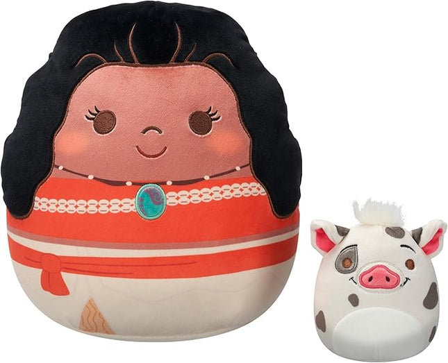 Squishmallows Original Disney Pua and Moana 2-Pack - Official Jazwares Plush