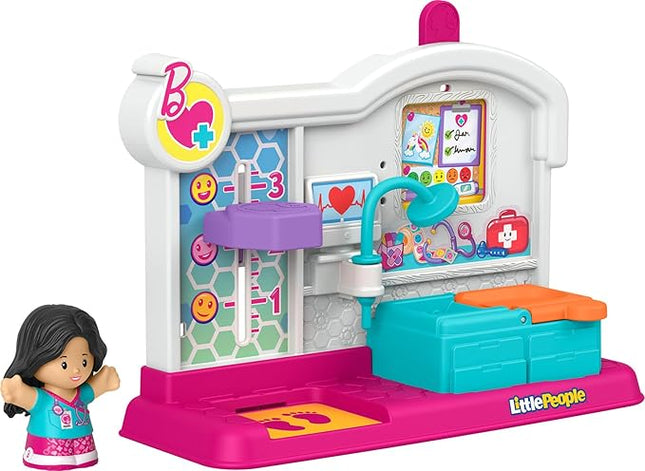 Fisher-Price Little People Toddler Toy Barbie You Can Be Anything Doctor Playset with Figure for Preschool Pretend Play Kids Ages 18+ Months