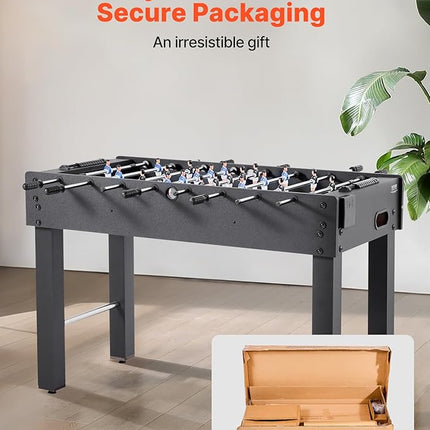 VEVOR Foosball Table 42/48/55 in Foosball Table Indoor Full Size Foosball Tables for Home, Family, and Game Room, Durable Soccer Set, Includes 2/4 Balls, Score Keeper, and 2 Cup Holders