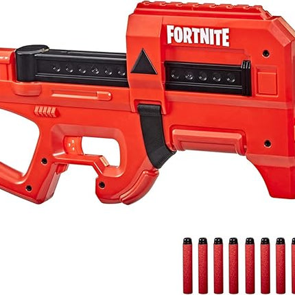 Nerf Fortnite Compact SMG Motorized Blaster, Ultra Red Wrap Design, 8-Dart Internal Clip, 8 Elite Foam Darts, Electric Semi Auto Fortnite Toy Blaster