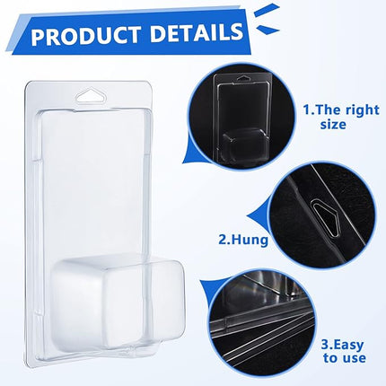 Tatuo 12 Pcs Protector Packs Compatible with Hot Wheels Model Car Clamshell Cases Plastic Display Protective Case Clear Die Cast Car Blister Pack Covers Storage(7.5 x 5 x 2 Inch,Stylish Style)