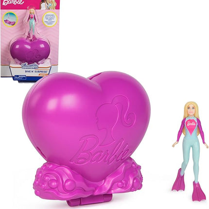 SwimWays Barbie Dive N’ Surprise, Swimming Pool Accessories & Kids Pool Toys, Pool Party Supplies, Barbie Toys for Kids Ages 5 & Up