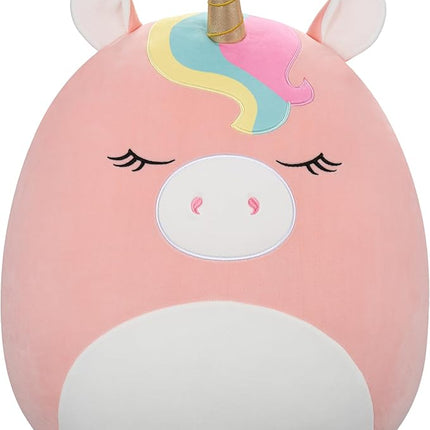 Squishmallows Original 20in Ilene The Pink Unicorn with Rainbow Mane – Official Jazwares Plush (Jumbo)