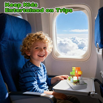 35PCS Mini Magnetic Blocks, Travel Magnetic Building Cubes with Storage Box, Portable Magnetic Toys Set for Boys & Girls 3-5, Birthday Gifts