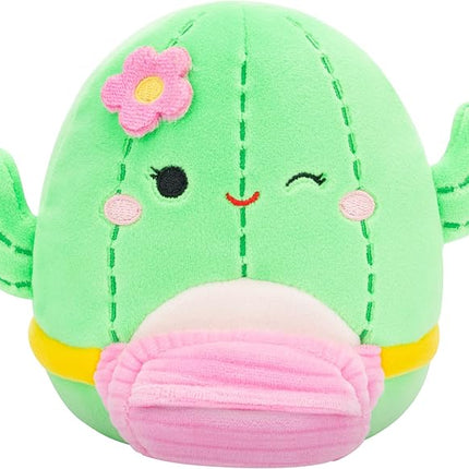 Squishmallows Original 5-Inch Maritza Green Cactus with Pink Fanny Pack - Official Jazwares Plush (Little)