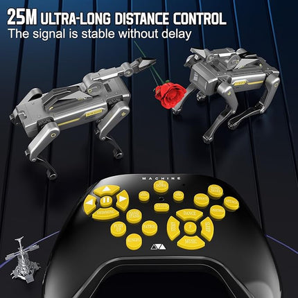 STEM Smart Robot Dog with Mechanical Claw, Grab & Carry Toys, Remote Control Programmable Robot Pet for Kids Ages 6+, Interactive Dog with 18+ Tricks, Gift for Boys & Girls