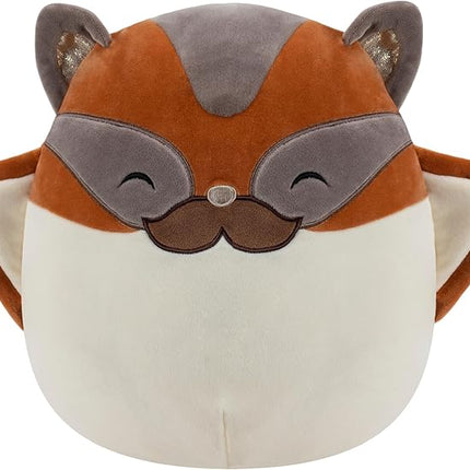 Squishmallows Tansy Brown and Cream Sugar Glider with Mustache