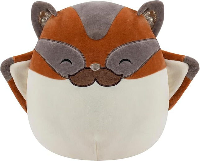 Squishmallows Tansy Brown and Cream Sugar Glider with Mustache