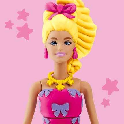 Play-Doh Barbie Ruffles and Bows Set, Make Doll Clothes with Modeling Compound & 9 Fashion Accessories, Arts & Crafts for Girls & Boys 5+