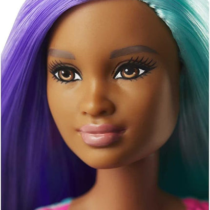 Barbie Dreamtopia Mermaid Doll, 12-inch, Teal and Purple Hair, with Tiara, Gift for 3 to 7 Year Olds