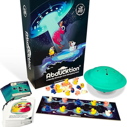 Abducktion - A weirdly Strategic Duck Kidnapping Game, 15-Minutes of Light Strategy of Ducks, a UFO, and Mind-Bending, Shape-Finding Logic!