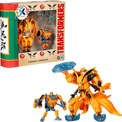 Transformers Collaborative Naruto Shippuden, Kurama & Gamakichi, Anime Toys, Action Figures, 8+