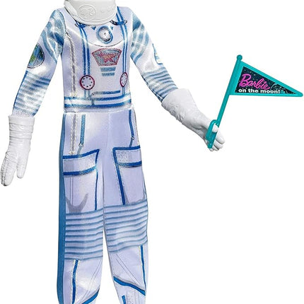 Barbie Space Discovery Astronaut Doll, Blonde, in Spacesuit with Helmet, Gloves, Flag & 3 Mini Packs of Astronaut Food (Non-Edible) for 3 to 7 Year Olds