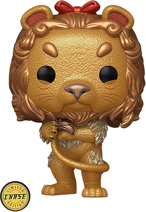 Funko POP! Movies: The Wizard of Oz - Cowardly Lion - 1/6 Odds for Rare Chase Variant - Metallic - Collectable Vinyl Figure - Gift Idea - Official Merchandise - for Kids & Adults - Movies Fans
