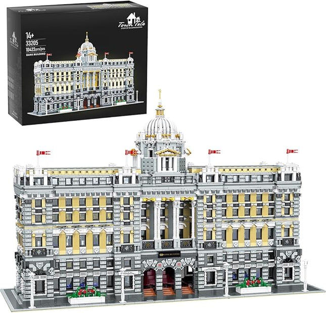 MISINI 33205 Luxurious Shanghai Bank Building Blocks Set, 10423 Pieces MOC Modular Building Bricks House Model, Creative Landmark Buildings Gift for Adult