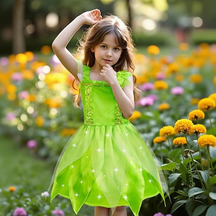 Meland Princess Dress Up - Dress Up Clothes for Girls with Toys,Christmas Birthday Gift for Toddler Girls 3,4,5,6,7,8 Years