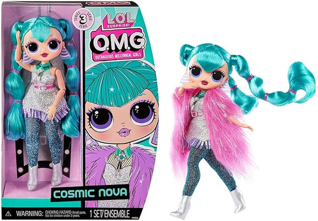 L.O.L. Surprise! O.M.G. Cosmic Nova Fashion Doll with Multiple Surprises and Fabulous Accessories – Great Gift for Kids Ages 4+