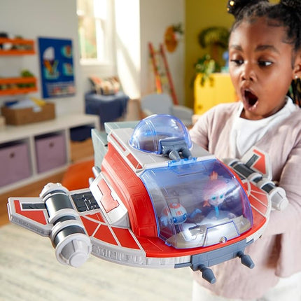 Star Wars: Young Jedi Adventures The Crimson Firehawk, 17-Inch Ship with 2 Action Figures, Toys, Preschool Toys for 3 Year Old Boys & Girls