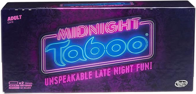 Hasbro Gaming Midnight Taboo Game, Board Game for Adults, Fun and Hilarious Adult Party Game, Game of Unspeakable Late-Night Fun