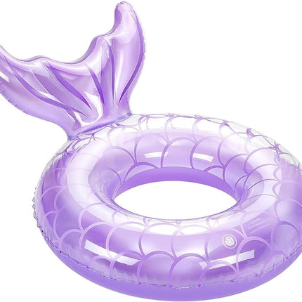 MoKo Inflatable Swimming Ring, Cute Pool Float Tube Decorations Swim Tubes Outdoor Pool Beach Water Floats Party Supplies Floaties
