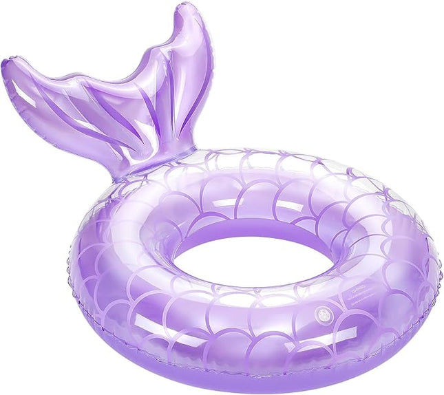 MoKo Inflatable Swimming Ring, Cute Pool Float Tube Decorations Swim Tubes Outdoor Pool Beach Water Floats Party Supplies Floaties