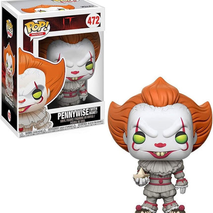Funko Pop Movies: It - Pennywise with Boat - (Styles May Vary) Collectible Figure - Collectable Vinyl Figure - Gift Idea - Official Merchandise - Toys for Kids & Adults - Horror Fans