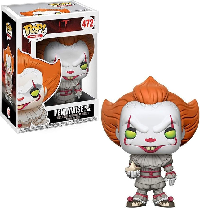 Funko Pop Movies: It - Pennywise with Boat - (Styles May Vary) Collectible Figure - Collectable Vinyl Figure - Gift Idea - Official Merchandise - Toys for Kids & Adults - Horror Fans