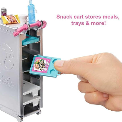 Barbie Dreamplane Airplane Toys Playset with 15+ Accessories Including Puppy, Snack Cart, Reclining Seats and More (Amazon Exclusive)