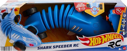 Hot Wheels RC 1:15 Scale Shark Speeder, Remote-Control Vehicle That Bends, Turns & Slides Like a Mutant Machine, Features Lights & Sounds