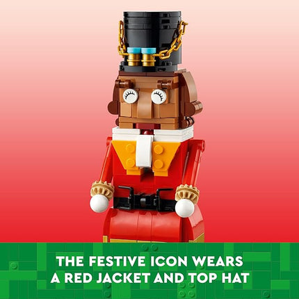 LEGO Nutcracker Christmas Decor - Building Toys for Kids, Boys & Girls, Ages 8+ - Nutcracker Decorations for Home - Gift Ideas for Christmas - Moveable Arms & Mouth - 40640